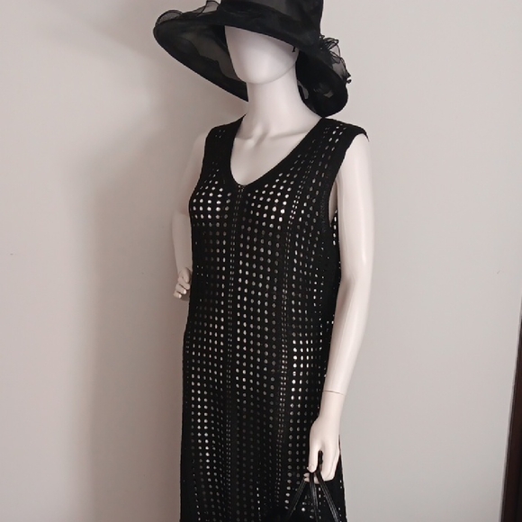 A Sexy Black Beach/Pool Cover-up Dress - Picture 1 of 5